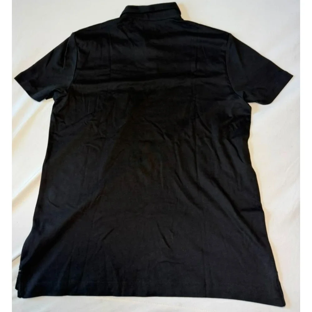 Banana Republic Men's Short Sleeve Polo Shirt Black Size Medium M -New With Tags